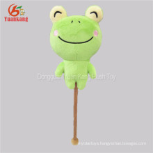 Cute plush stuffed vallentine's day frog animal toy plush massage hammer